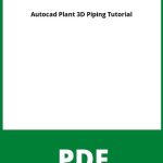 Autocad Plant 3D Piping Tutorial Pdf
