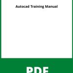 Autocad Training Manual Free Pdf Download