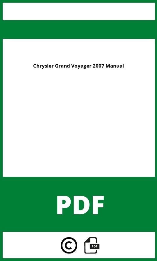 voyager 2007 manual