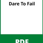 Dare To Fail Pdf Free Download