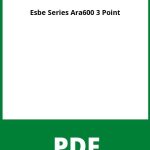Esbe Series Ara600 3 Point Pdf
