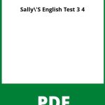 Sally'S English Test 3 4 Pdf