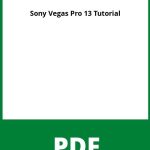 Sony Vegas Pro 13 Tutorial Pdf
