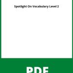 Spotlight On Vocabulary Level 2 Pdf