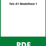 Telc Deutsch A1 Modelltest 1 Pdf